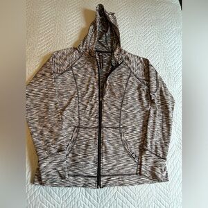 RBX Women’s Jacket w/Hoodie Active Wear Black Gray Size XL‎